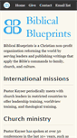 Mobile Screenshot of biblicalblueprints.org